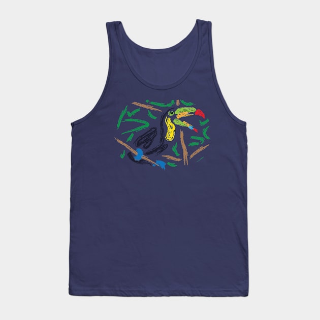 Toucan Artwork Tank Top by JDHegemann